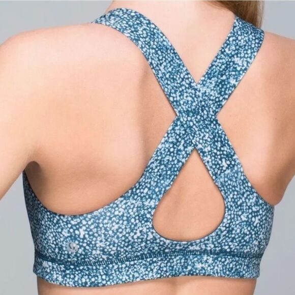 Lululemon In A Flash Bra II Pebble Parfait Alberta Lake Sports Bra 8 - Picture 7 of 7